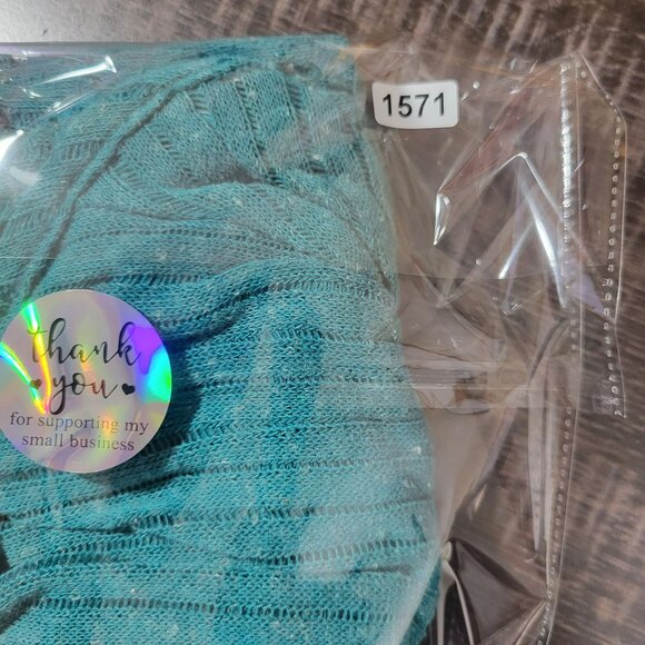 Wet Seal Womens Sheer Knit Tunic Top XL Green‎ Striped Lightweight Layering Y2K - Picture 10 of 10